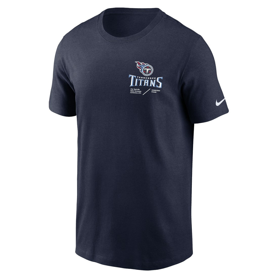 Tennessee Titans Nike Sideline Infograph Lockup Performance T-Shirt