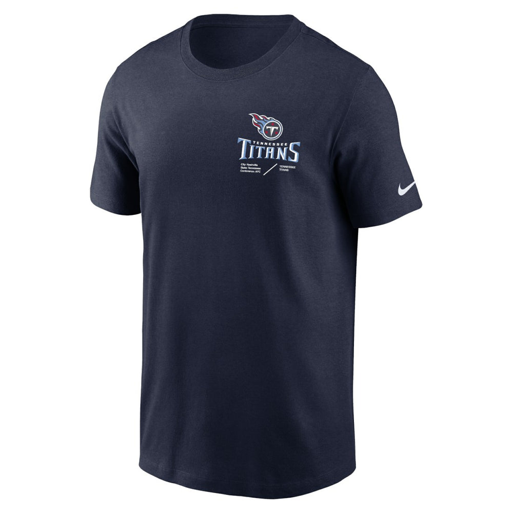 Tennessee Titans Nike Sideline Infograph Lockup Performance T-Shirt
