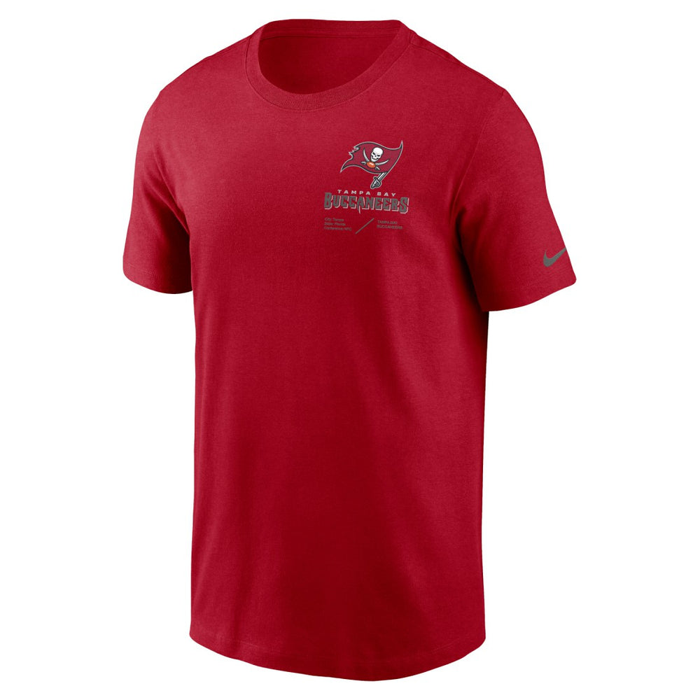 Tampa Bay Buccaneers Nike Sideline Infograph Lockup Performance T-Shirt