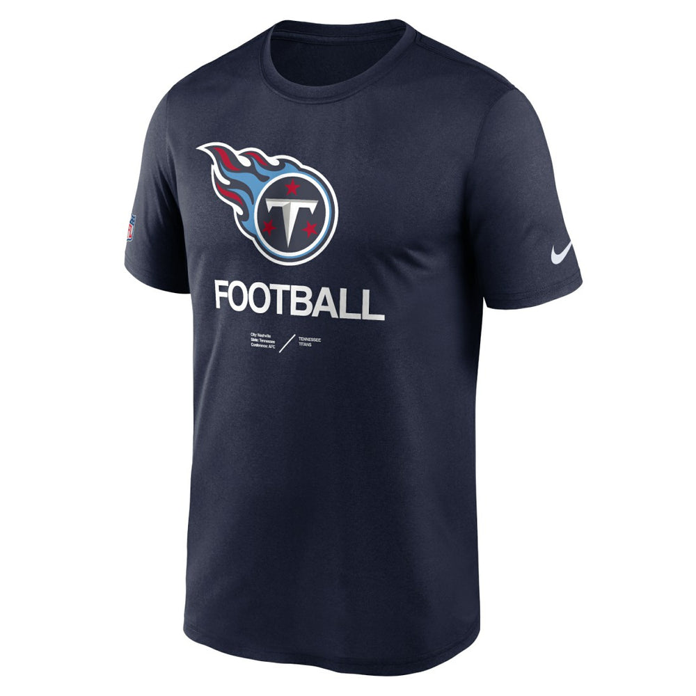 Tennessee Titans Nike Sideline Infograph Performance T-Shirt