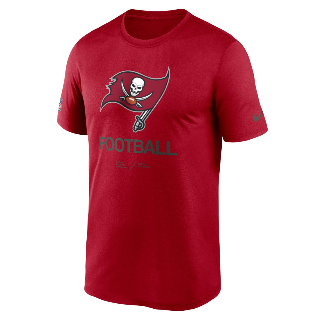 Tampa Bay Buccaneers Nike Sideline Infograph Performance T-Shirt