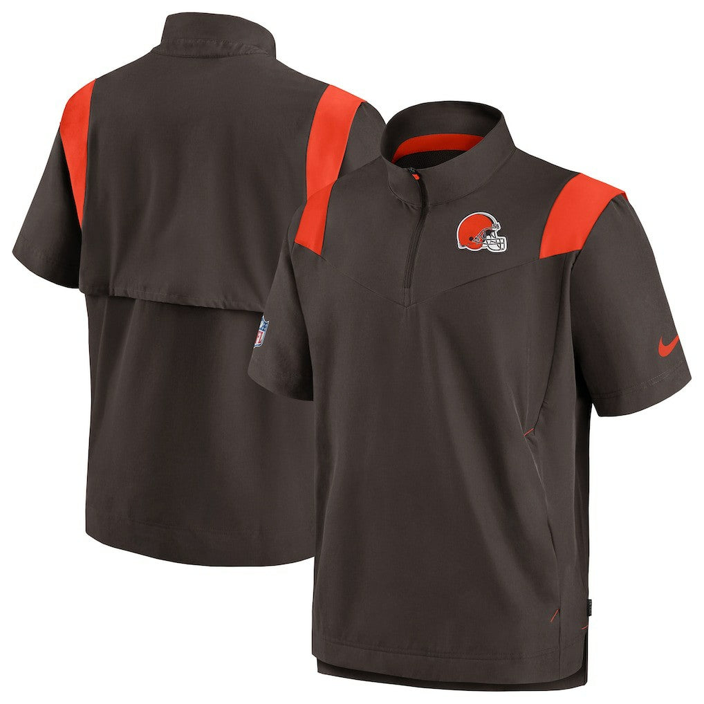 Cleveland Browns Nike Sideline Coaches Chevron Lockup Pullover Top