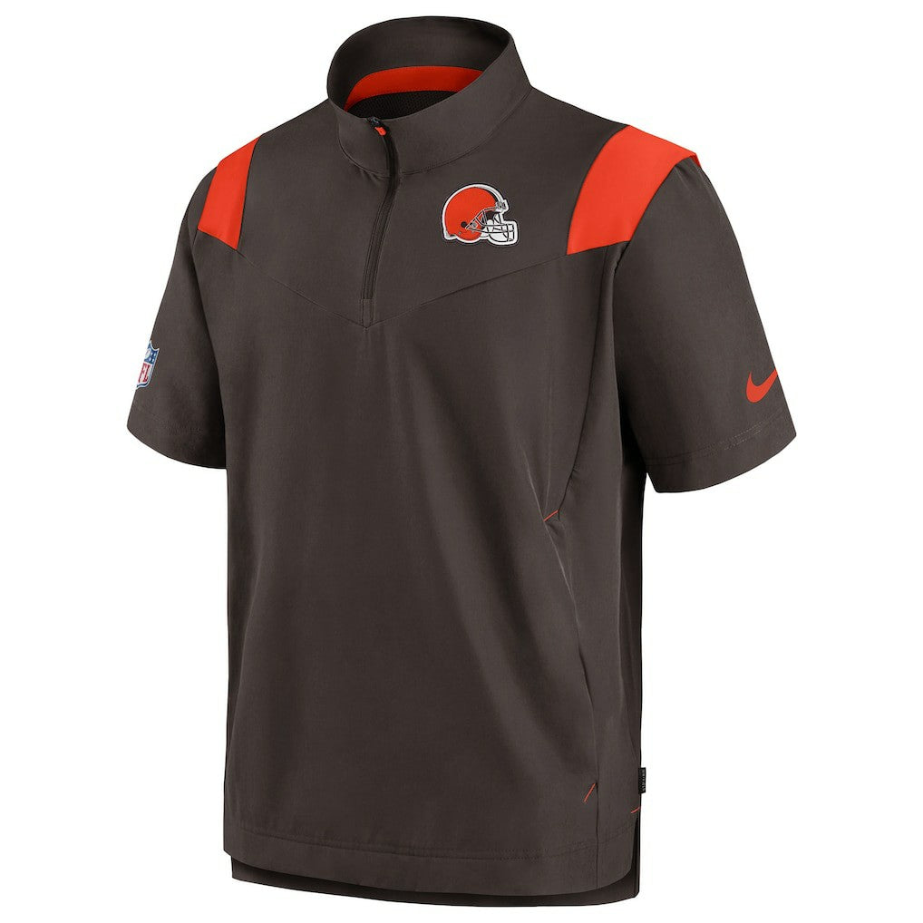 Cleveland Browns Nike Sideline Coaches Chevron Lockup Pullover Top