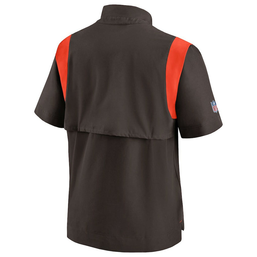Cleveland Browns Nike Sideline Coaches Chevron Lockup Pullover Top