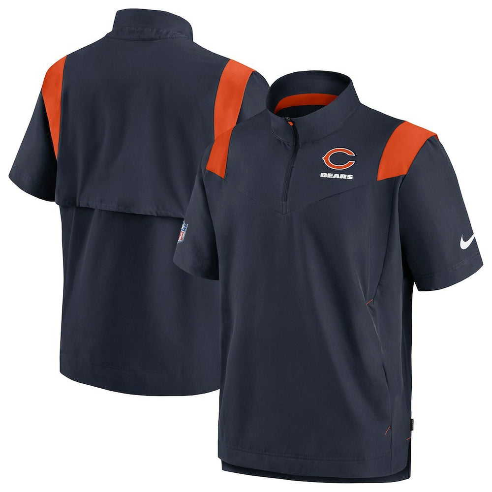 Chicago Bears Nike Sideline Coaches Chevron Lockup Pullover Top