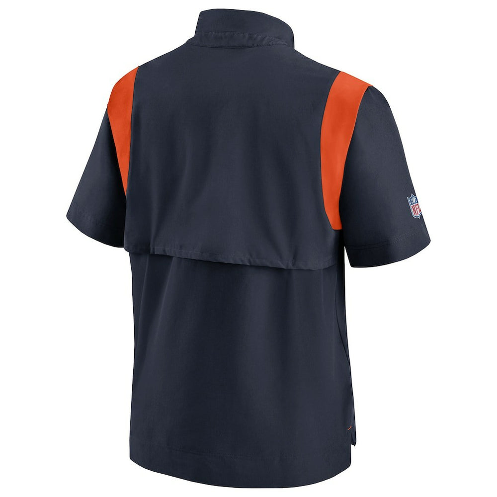 Chicago Bears Nike Sideline Coaches Chevron Lockup Pullover Top