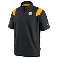 Pittsburgh Steelers Nike Sideline Coaches Chevron Lockup Pullover Top