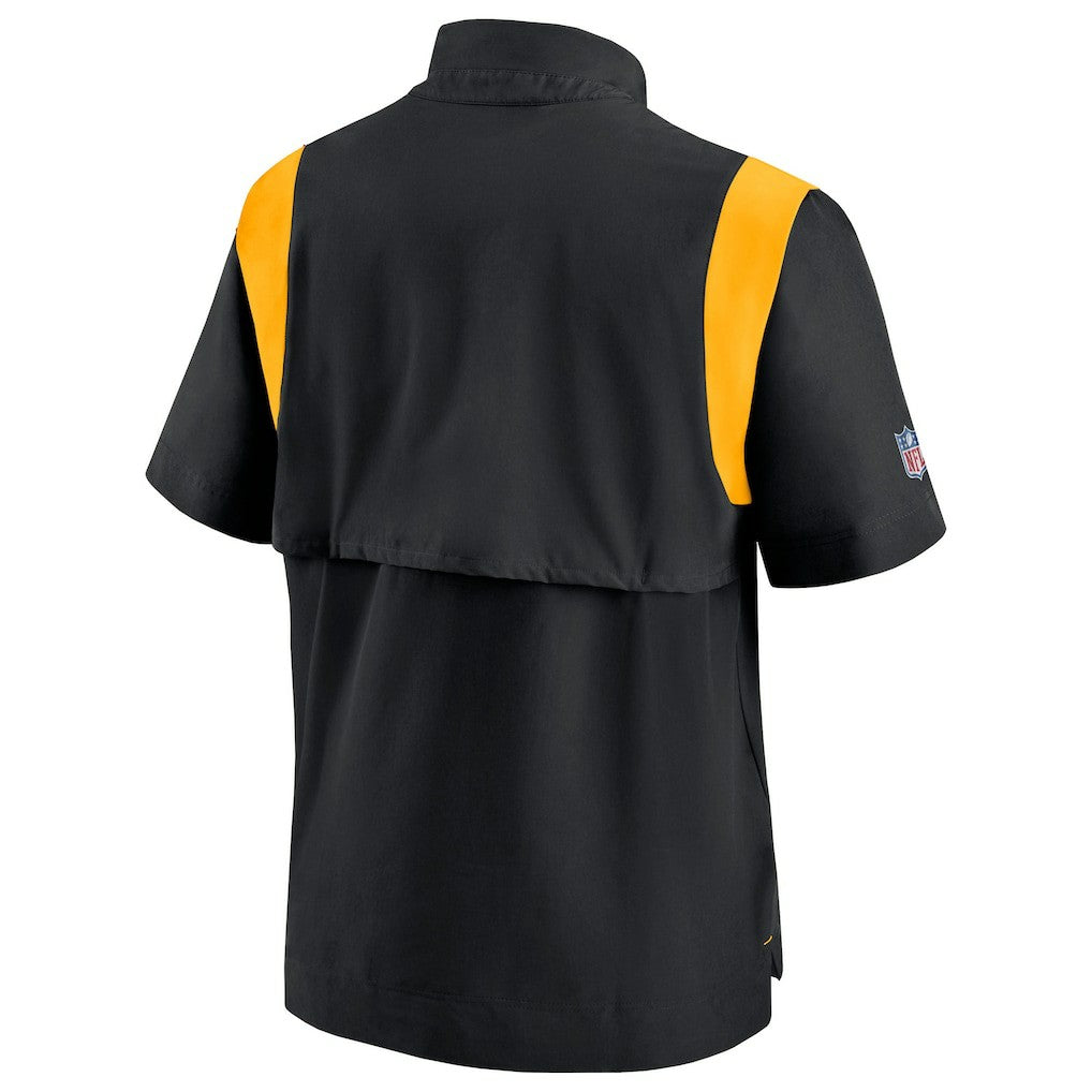 Pittsburgh Steelers Nike Sideline Coaches Chevron Lockup Pullover Top