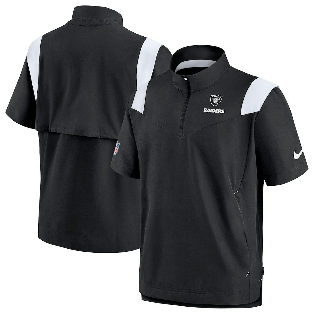 Las Vegas Raiders Nike Sideline Coaches Chevron Lockup Pullover Top