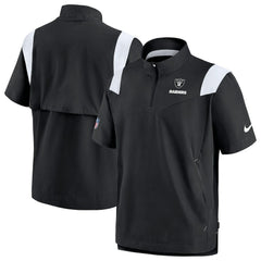 Las Vegas Raiders Nike Sideline Coaches Chevron Lockup Pullover Top