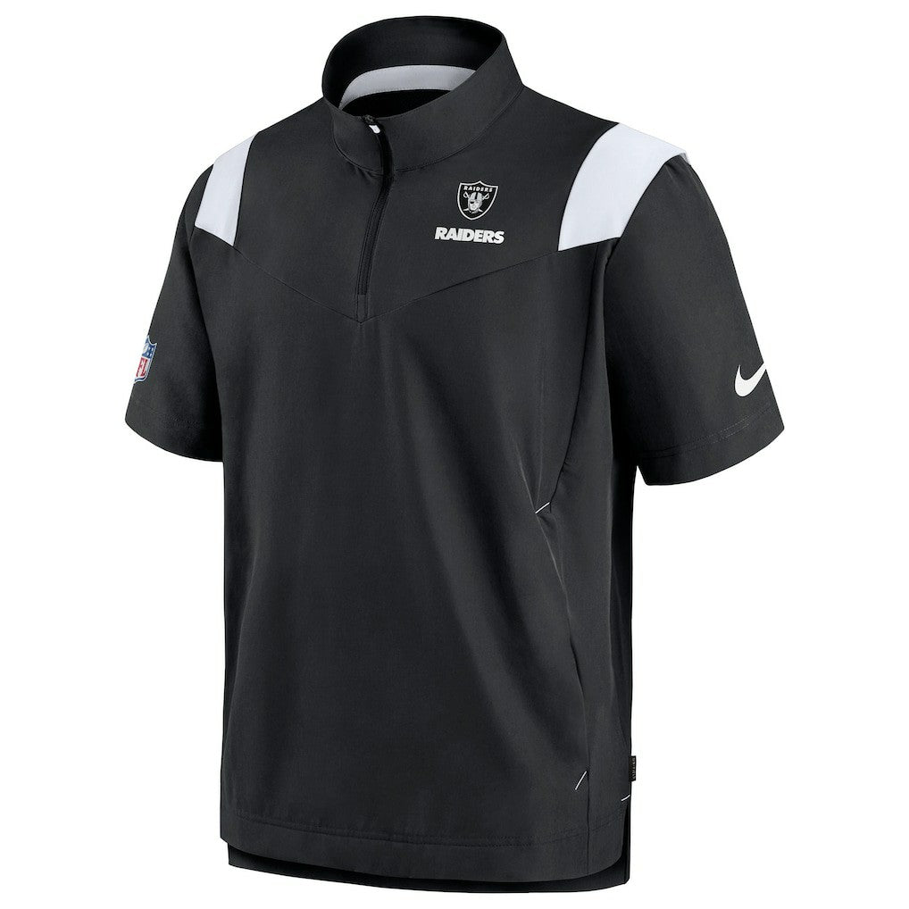 Las Vegas Raiders Nike Sideline Coaches Chevron Lockup Pullover Top