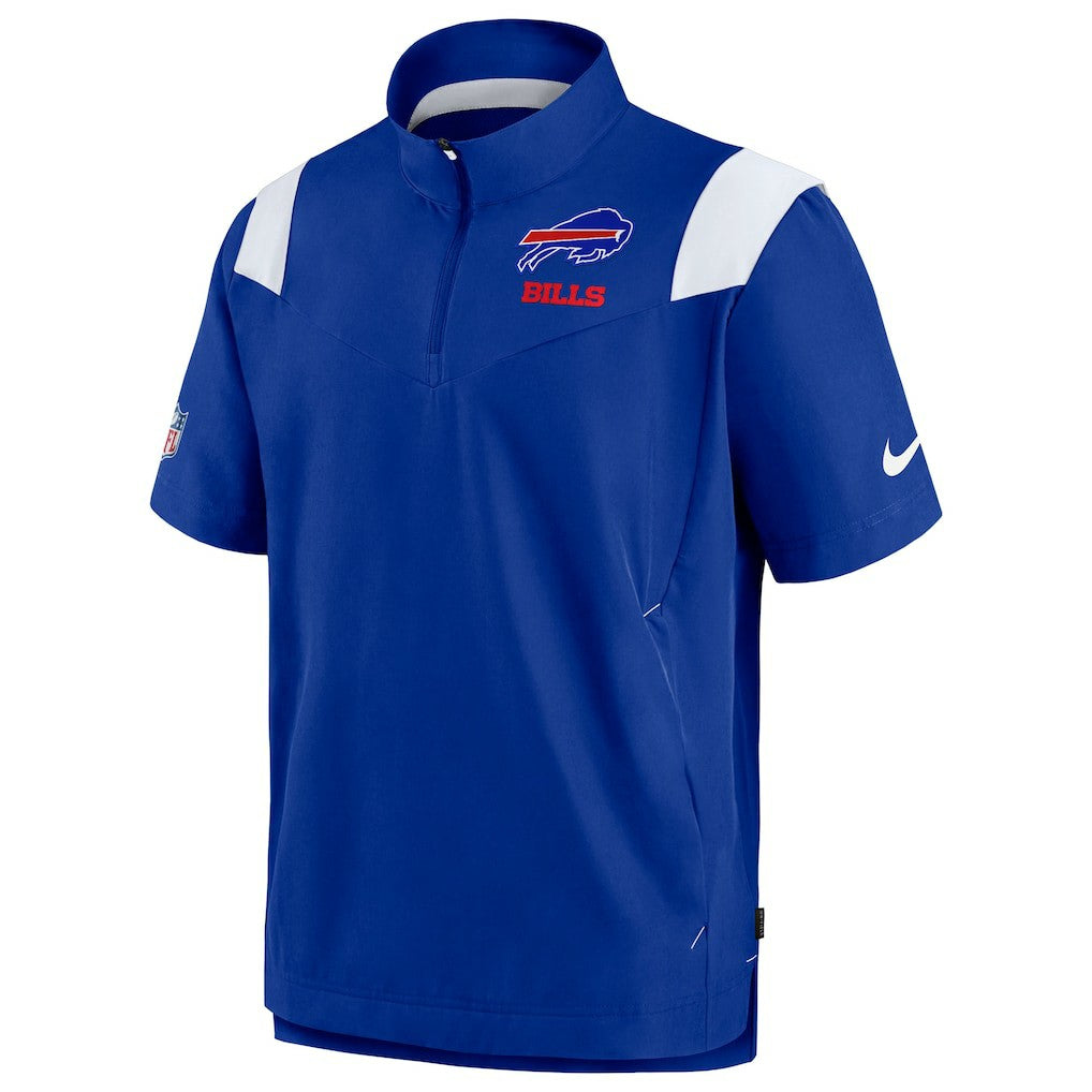 Buffalo Bills Nike Sideline Coaches Chevron Lockup Pullover Top