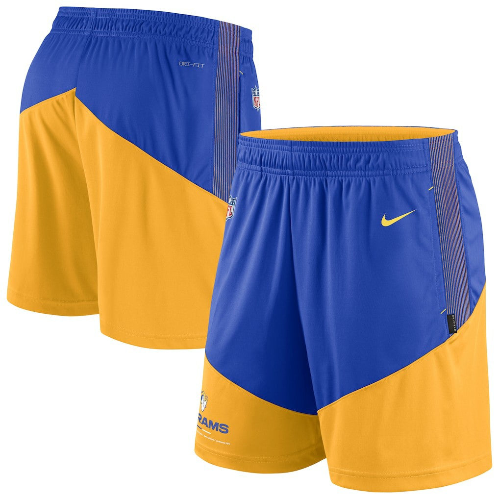 Los Angeles Rams Nike Sideline Primary Lockup Performance Shorts