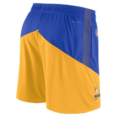 Los Angeles Rams Nike Sideline Primary Lockup Performance Shorts