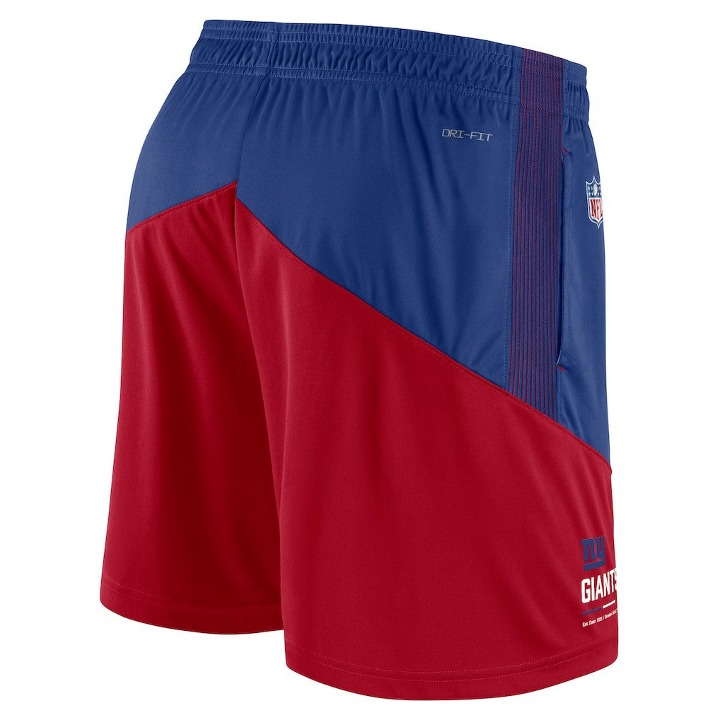 New York Giants Nike Sideline Primary Lockup Performance Shorts