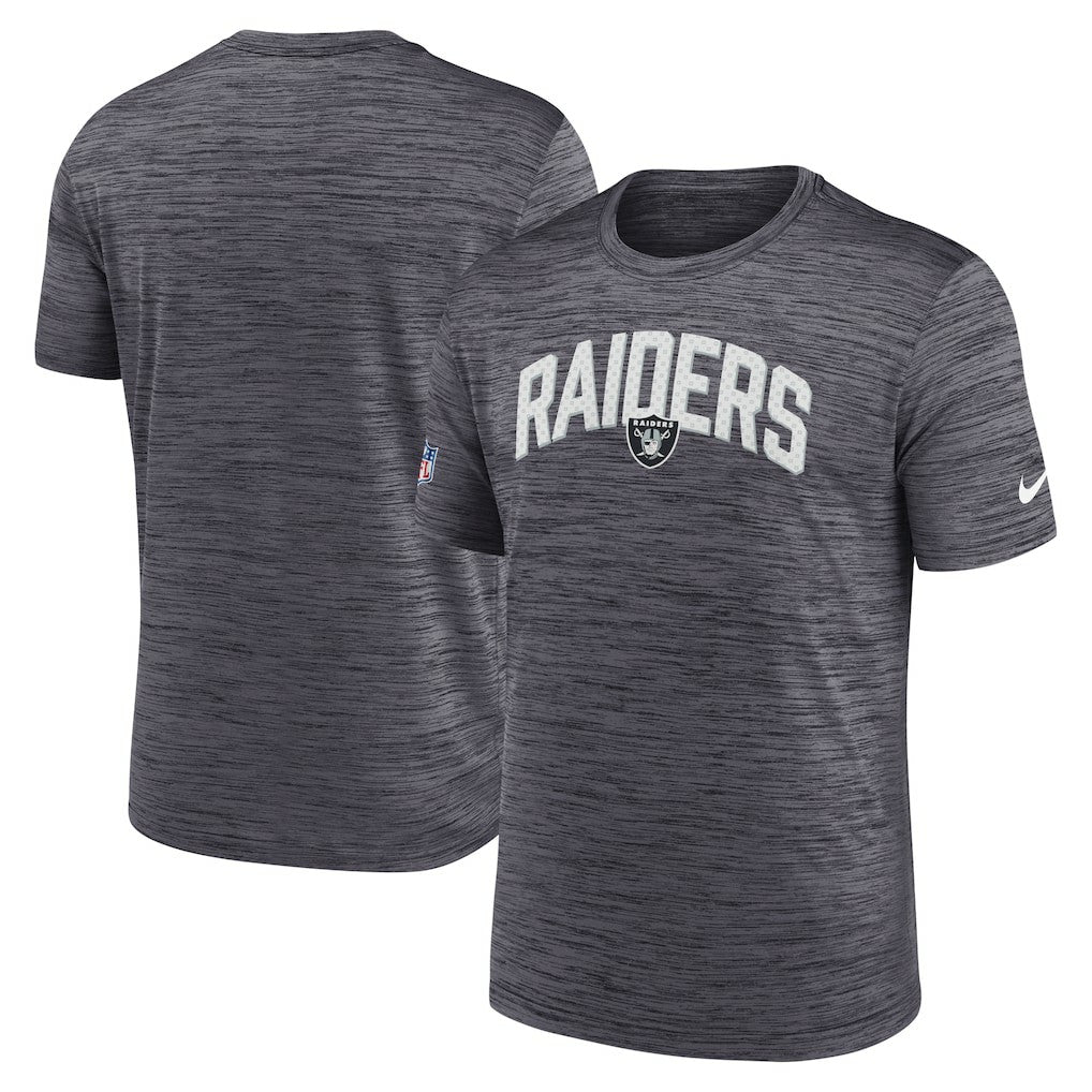 Las Vegas Raiders Nike Sideline Velocity Athletic Stack Performance T-Shirt