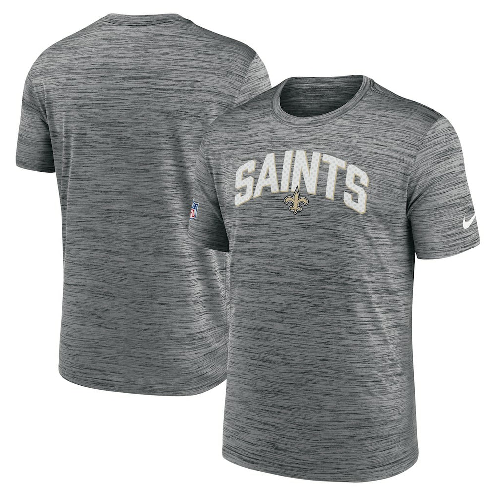 New Orleans Saints Nike Sideline Velocity Athletic Stack Performance T-Shirt