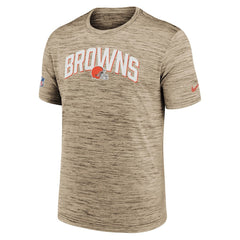 Cleveland Browns Nike Sideline Velocity Athletic Stack Performance T-Shirt