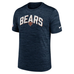 Chicago Bears Nike Sideline Velocity Athletic Stack Performance T-Shirt