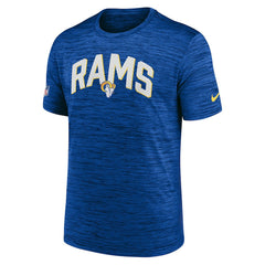 Los Angeles Rams Nike Sideline Velocity Athletic Stack Performance T-Shirt