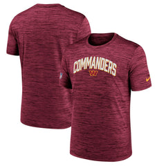 Washington Commanders Nike Sideline Velocity Athletic Stack Performance T-Shirt