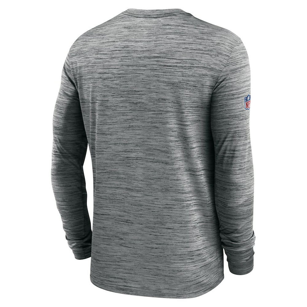 New Orleans Saints Nike Sideline Velocity Athletic Stack Performance Long Sleeve T-Shirt