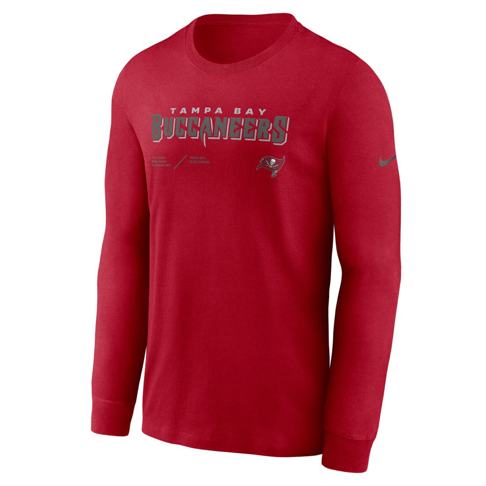 Tampa Bay Buccaneers Nike Sideline Infograph Lock Up Performance Long Sleeve T-Shirt