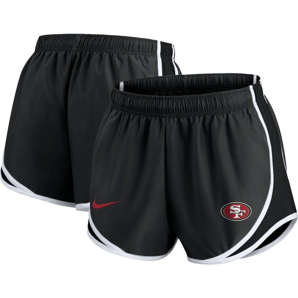 San Francisco 49ers Nike Women's Plus Size Logo Performance Tempo Shorts