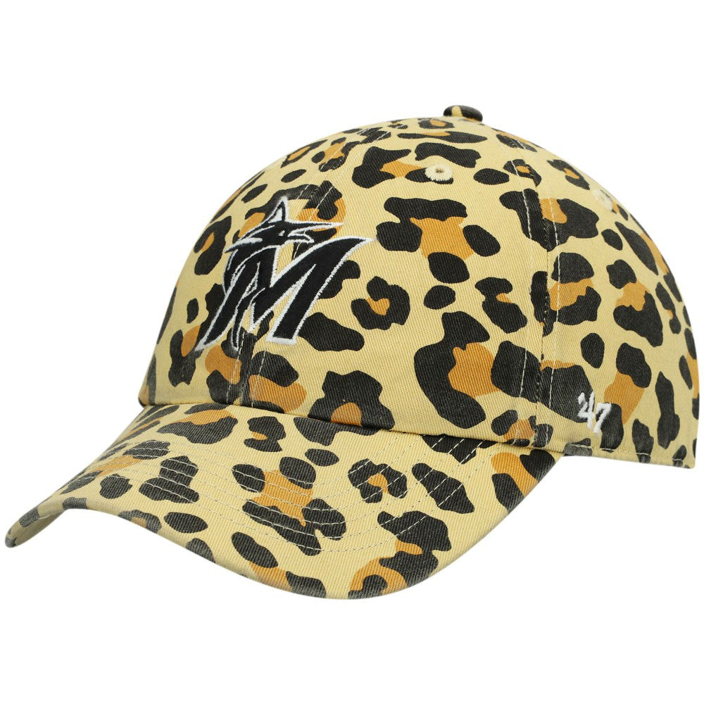 Miami Marlins '47 Women's Bagheera Cheetah Clean up Adjustable Hat | MLB Online