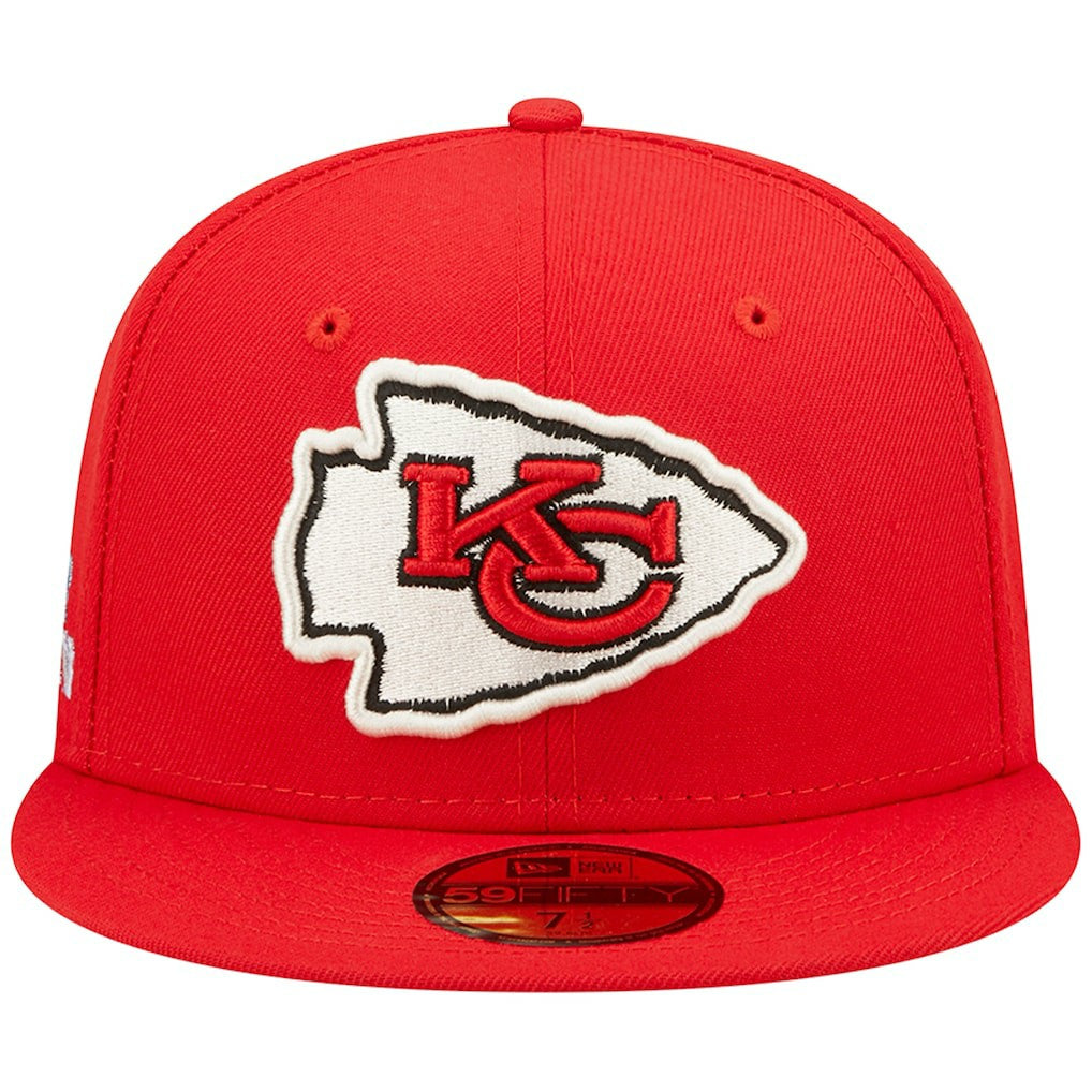 Kansas City Chiefs New Era Super Bowl IV Pop Sweat 59FIFTY Fitted Hat