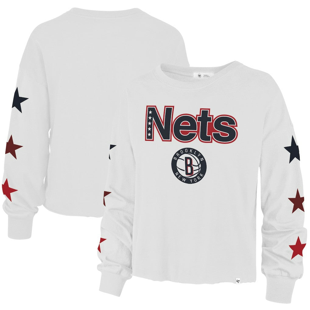 Brooklyn Nets '47 Women's 2021/22 City Edition Call Up Parkway Long Sleeve T-Shirt For Sale