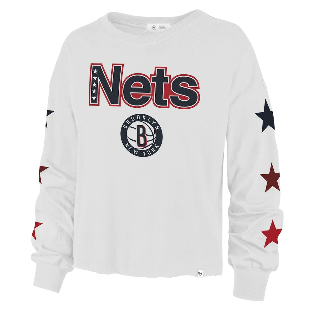 Brooklyn Nets '47 Women's 2021/22 City Edition Call Up Parkway Long Sleeve T-Shirt For Sale