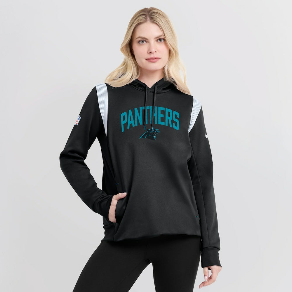 Carolina Panthers Nike Women's Sideline Stack Performance Pullover Hoodie