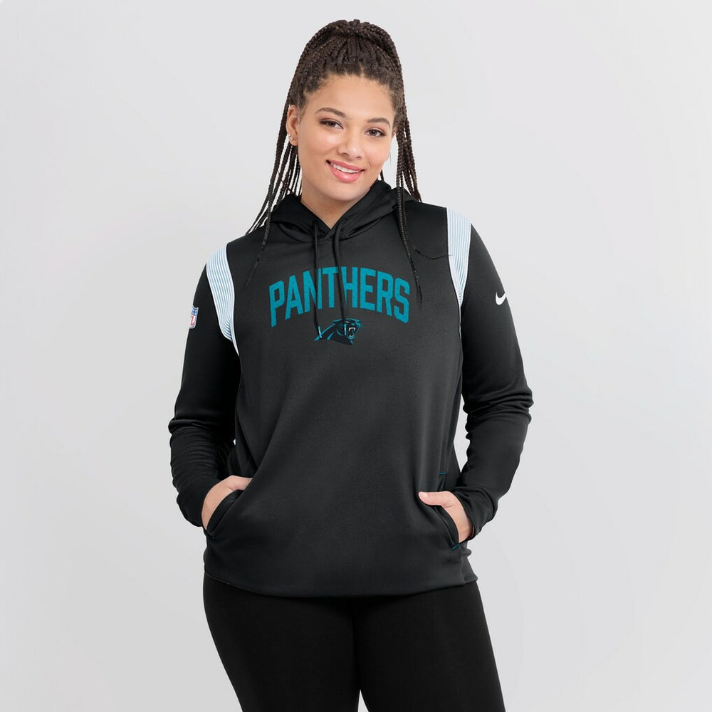 Carolina Panthers Nike Women's Sideline Stack Performance Pullover Hoodie
