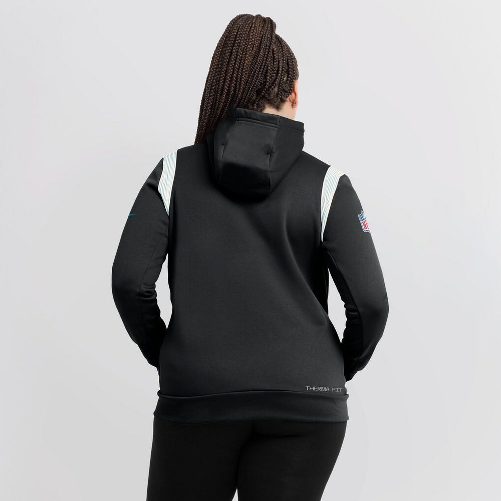 Carolina Panthers Nike Women's Sideline Stack Performance Pullover Hoodie