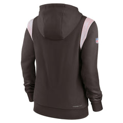 Cleveland Browns Nike Women's Sideline Stack Performance Pullover Hoodie