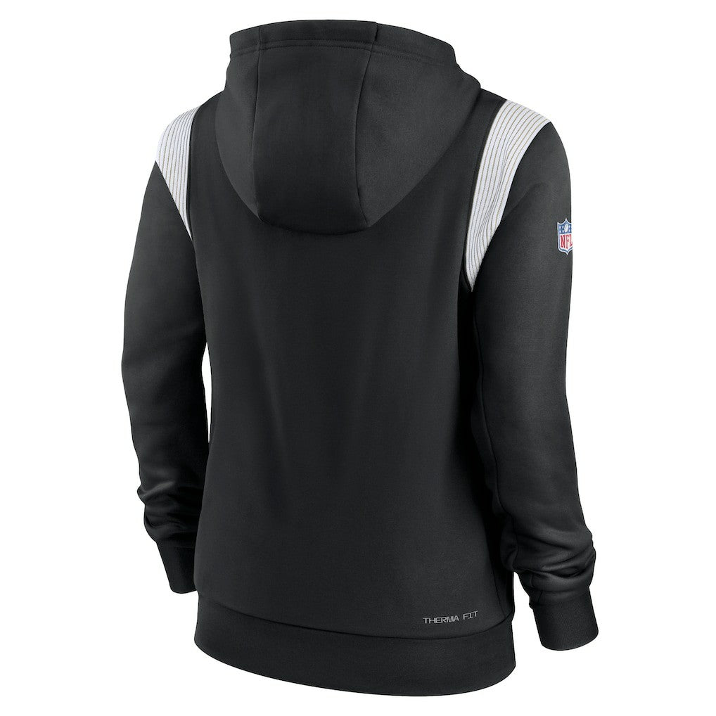 New Orleans Saints Nike Women's Sideline Stack Performance Pullover Hoodie