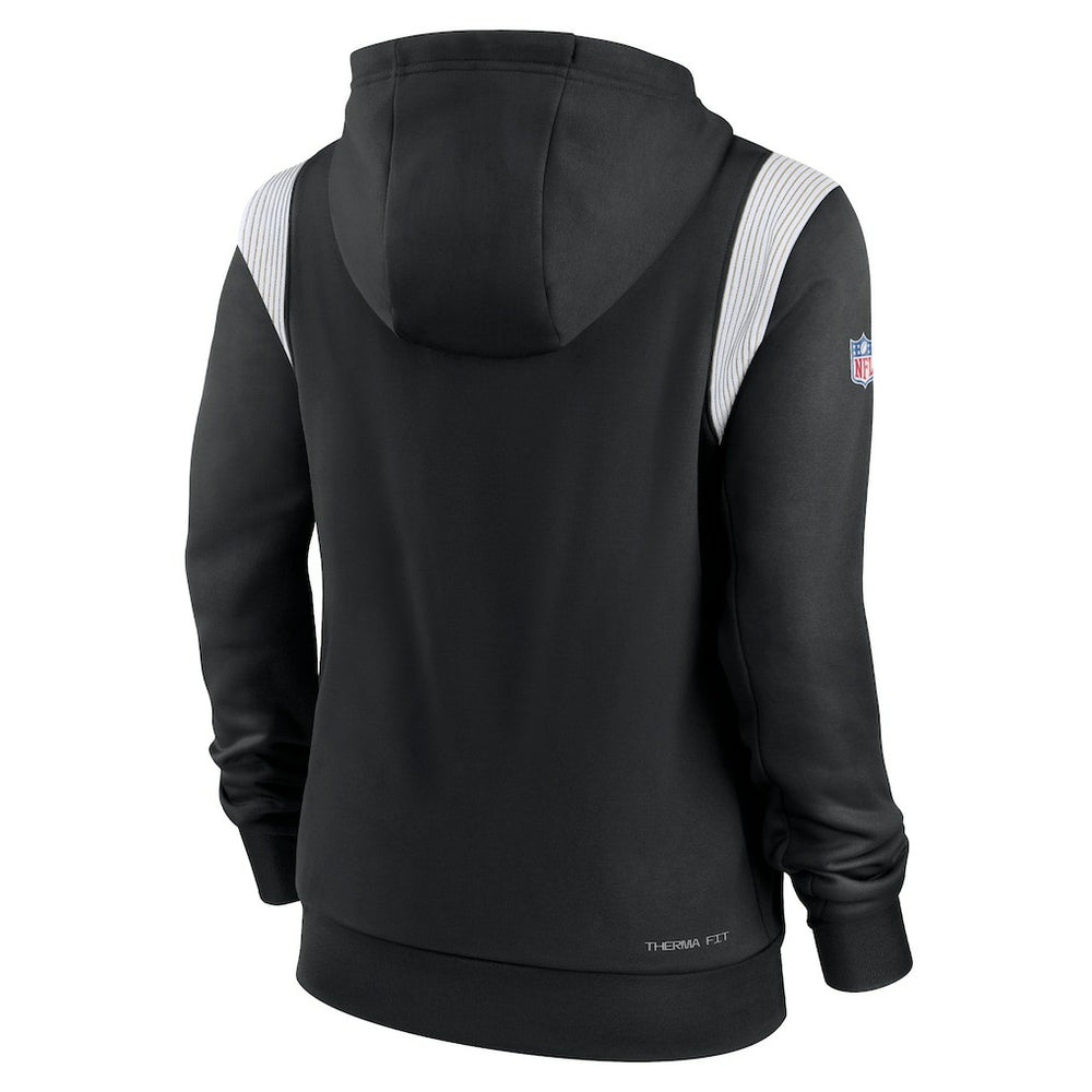 New Orleans Saints Nike Women's Sideline Stack Performance Pullover Hoodie