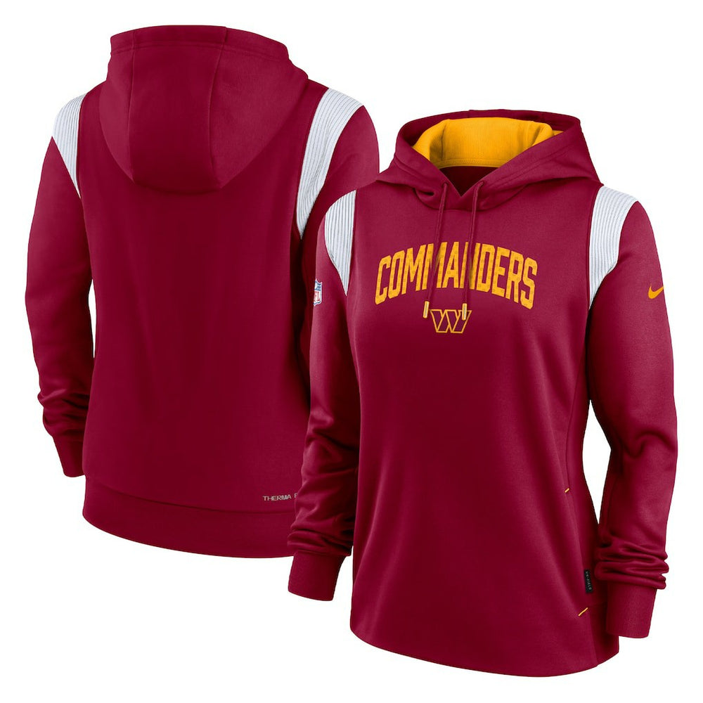 Washington Commanders Nike Women's Sideline Stack Performance Pullover Hoodie