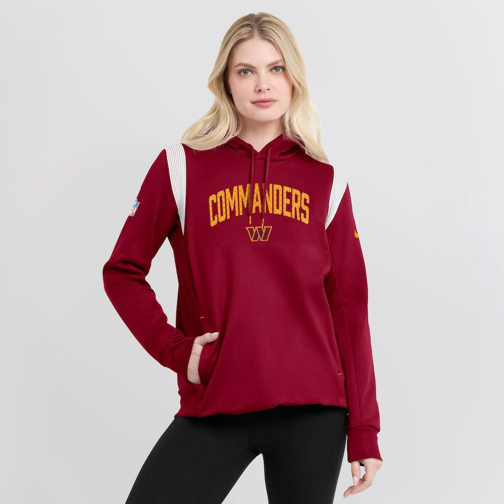 Washington Commanders Nike Women's Sideline Stack Performance Pullover Hoodie