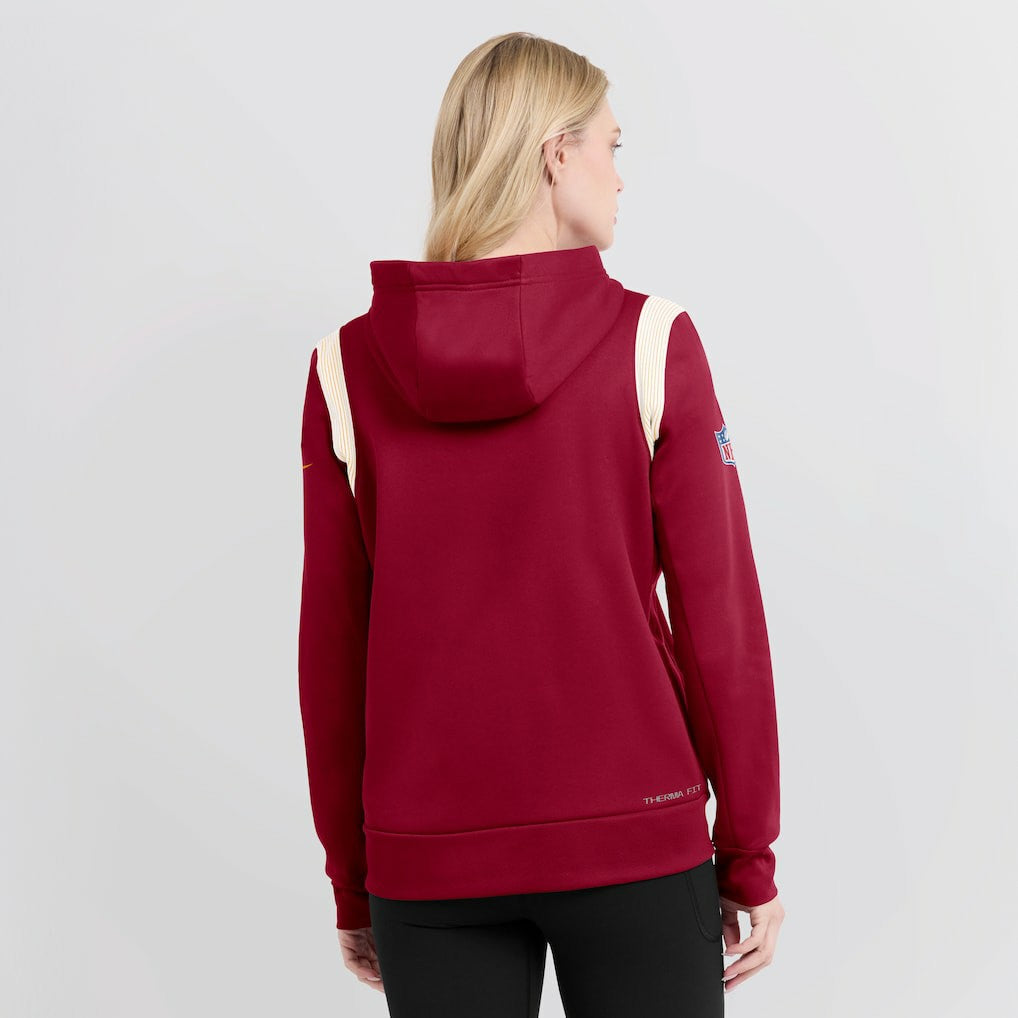 Washington Commanders Nike Women's Sideline Stack Performance Pullover Hoodie