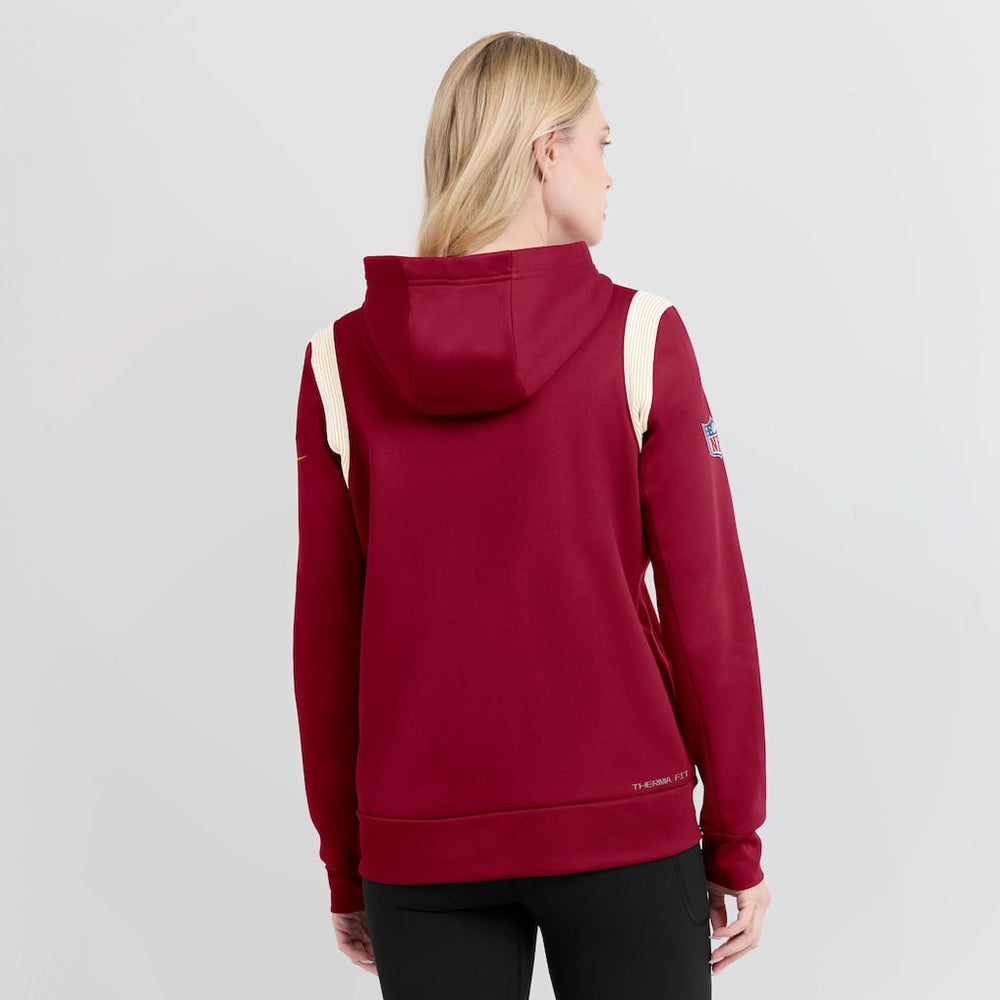 Washington Commanders Nike Women's Sideline Stack Performance Pullover Hoodie
