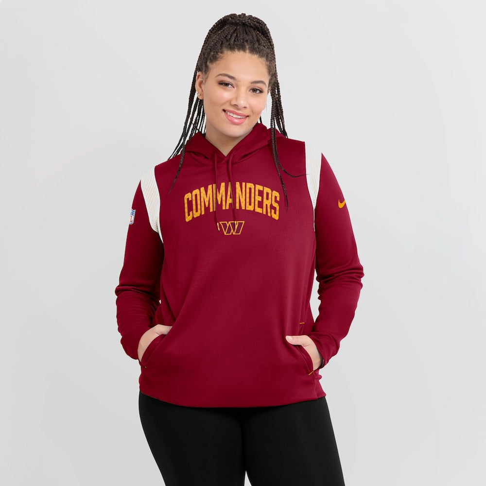 Washington Commanders Nike Women's Sideline Stack Performance Pullover Hoodie