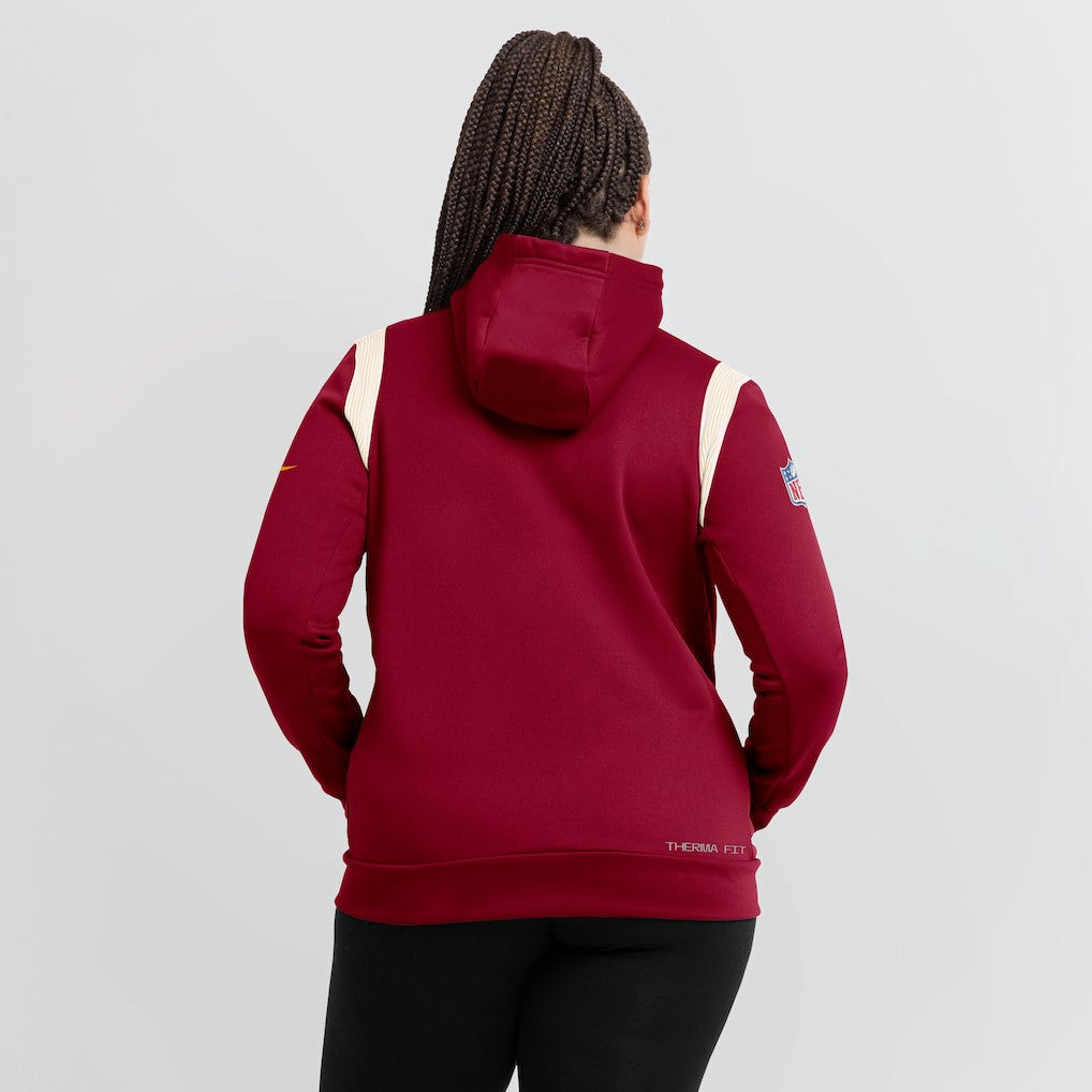 Washington Commanders Nike Women's Sideline Stack Performance Pullover Hoodie