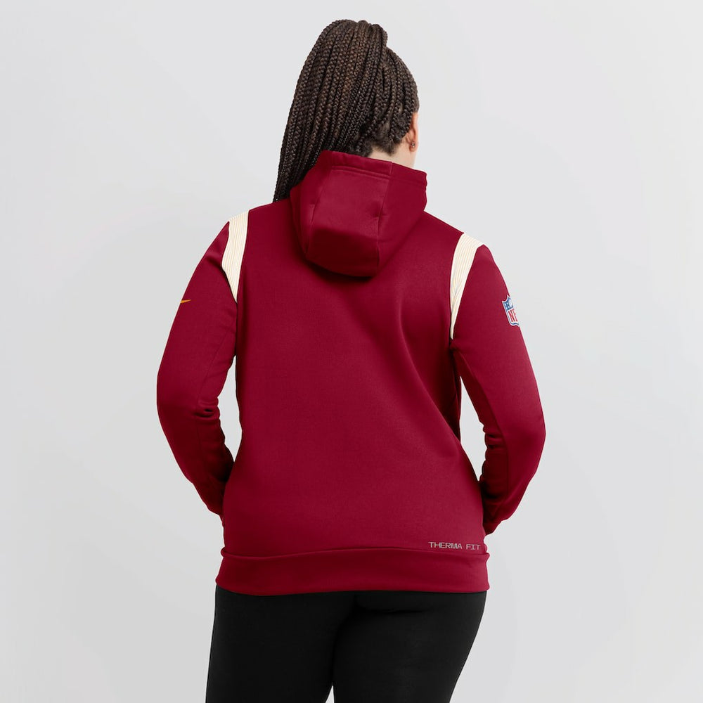 Washington Commanders Nike Women's Sideline Stack Performance Pullover Hoodie
