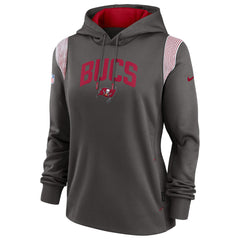 Tampa Bay Buccaneers Nike Women's Sideline Stack Performance Pullover Hoodie