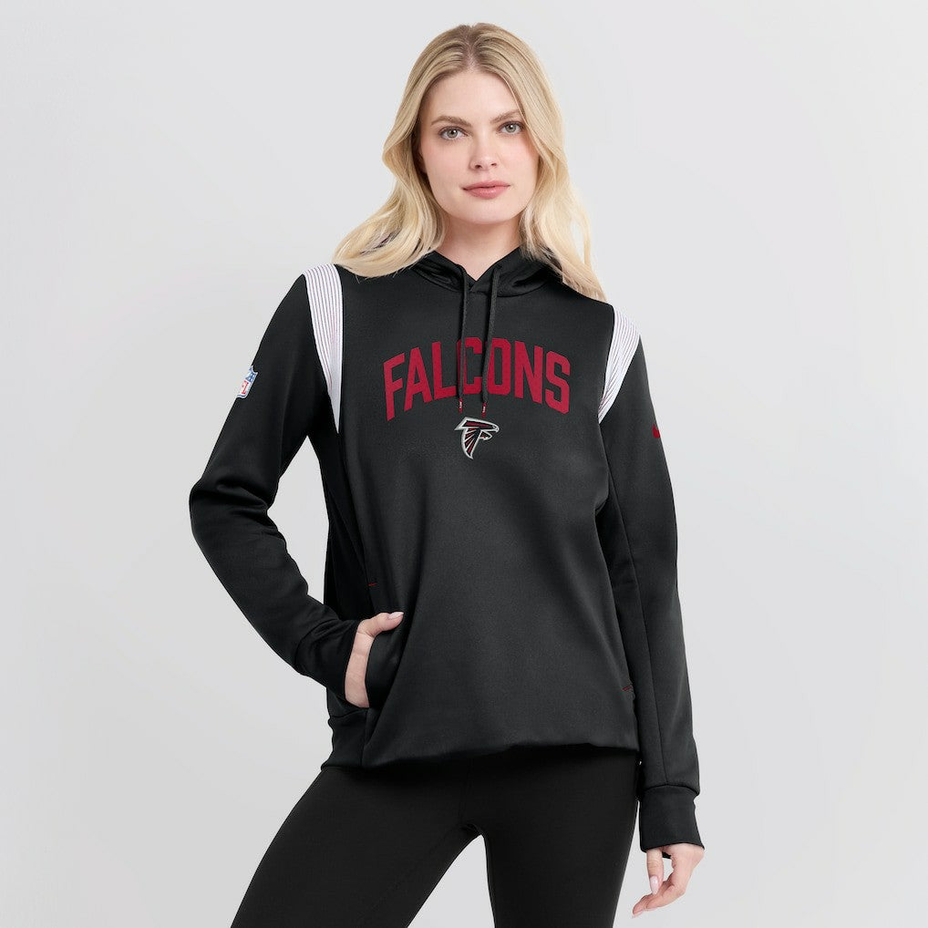 Atlanta Falcons Nike Women's Sideline Stack Performance Pullover Hoodie