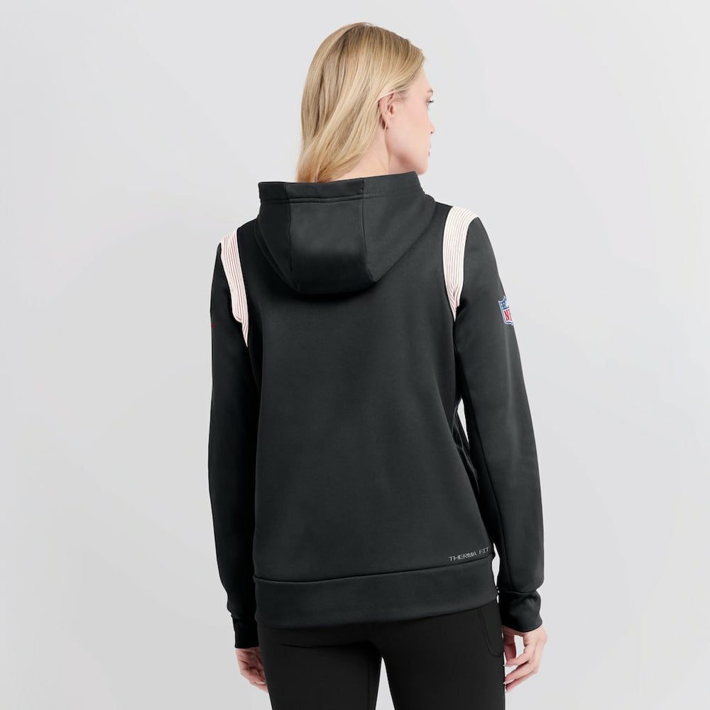 Atlanta Falcons Nike Women's Sideline Stack Performance Pullover Hoodie