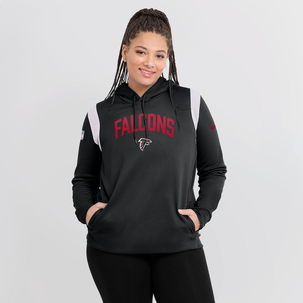 Atlanta Falcons Nike Women's Sideline Stack Performance Pullover Hoodie