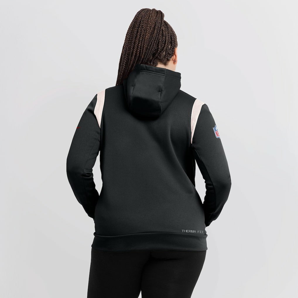 Atlanta Falcons Nike Women's Sideline Stack Performance Pullover Hoodie